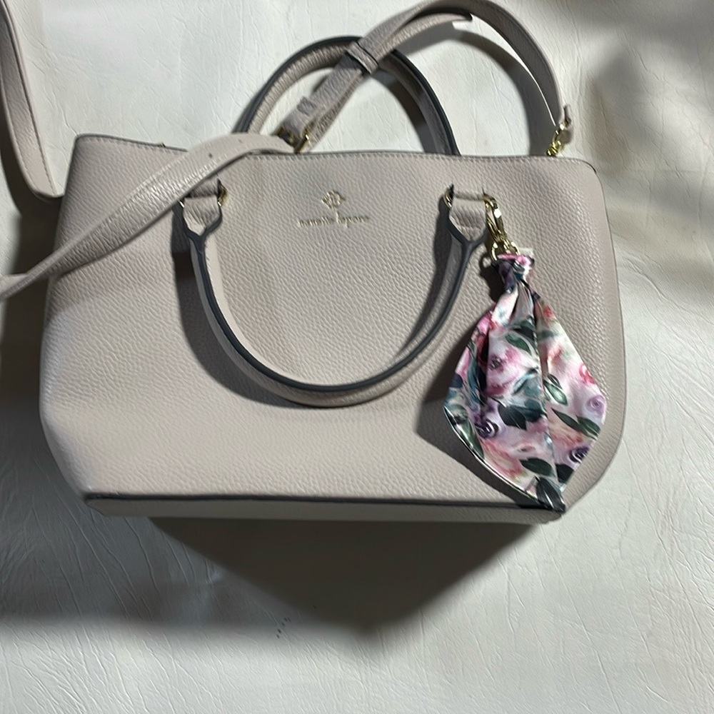 Nanette Lepore light gray Crossbody purse